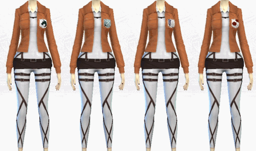 【3dm下载站/网盘分流】【服装mod】女性进击的巨人服装 by decay