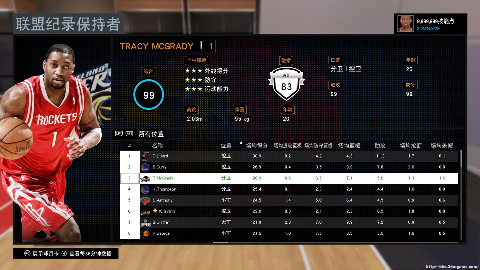 nba2k16球星mc系列 库里 乔帮主 哈登 麦蒂 卡特 姚明 大本 杜兰特