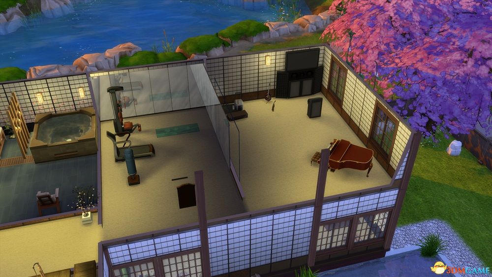 阿萝原创~~~50*50日式传统住宅,有樱花树的院子