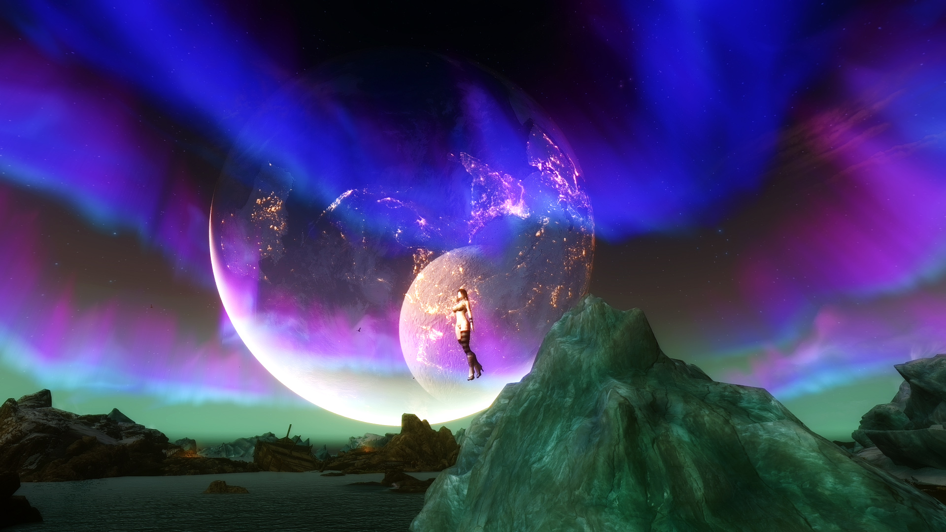 美丽的双月之夜 - 《上古卷轴5:天际》 - 3dmgame论坛 - powered by d