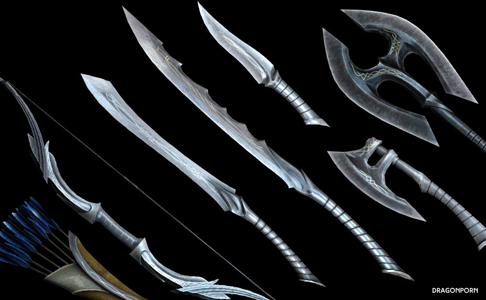 【纯指路】ebony weapon replacer ~不错的黑檀岩武器重制版