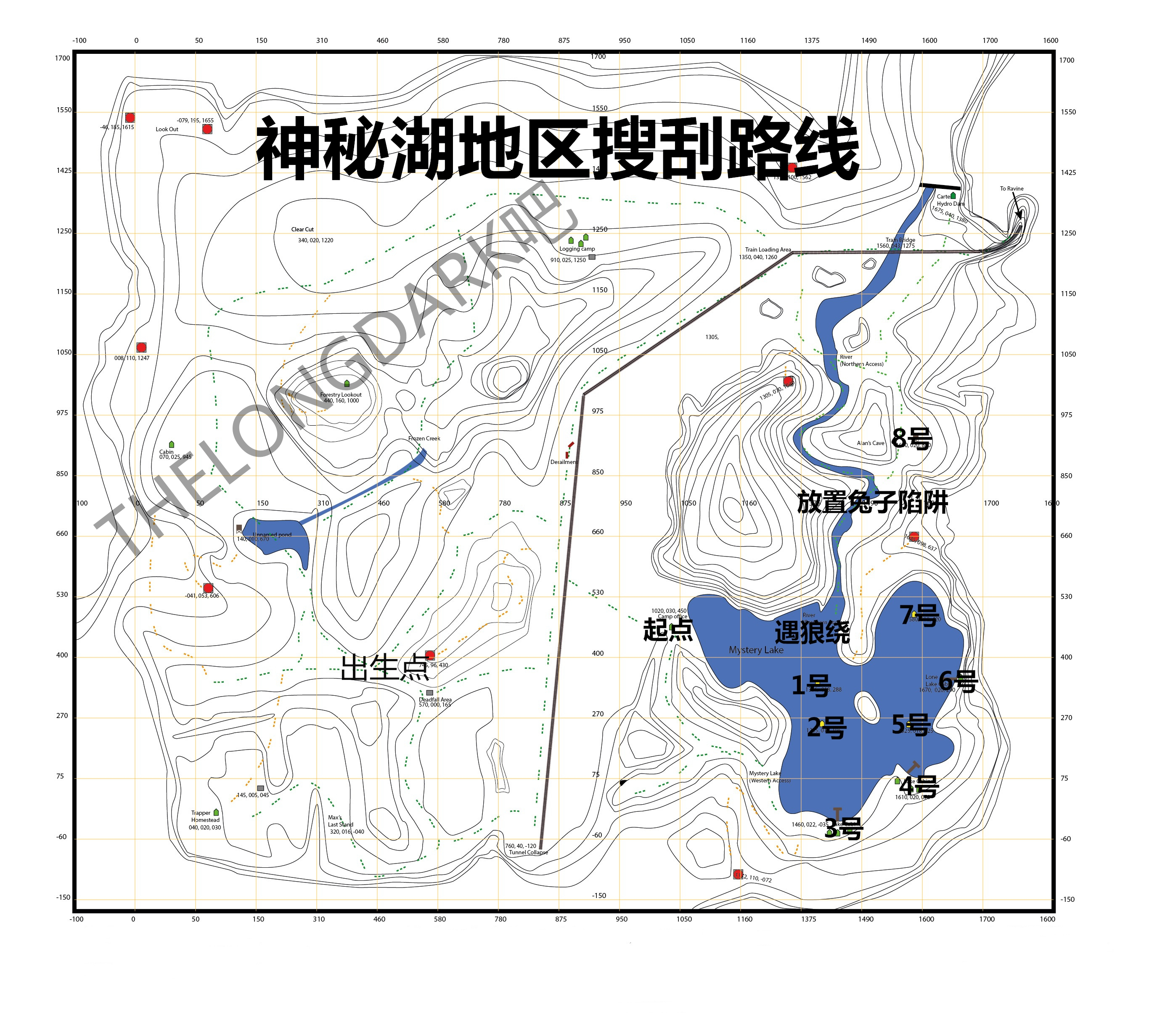 神秘湖地图高清图片