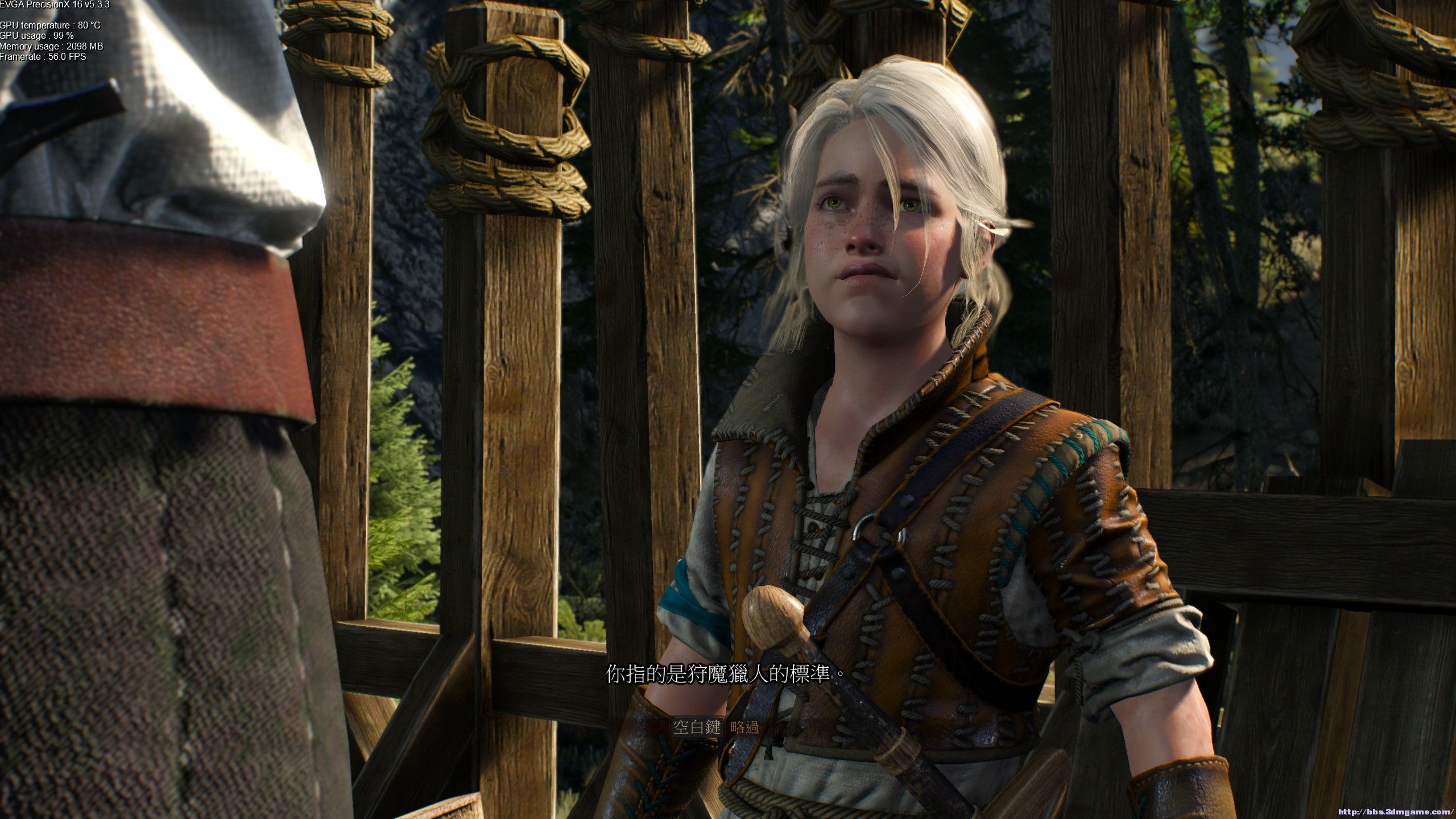 巫师3截图41p1440p特效全开毛发特效mfaa4770ktitanx大部分时间45帧