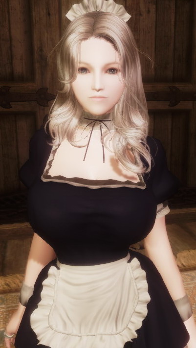 辐射3移植saber女仆装 erosbody身形 外加黑丝高跟 (2013.3.