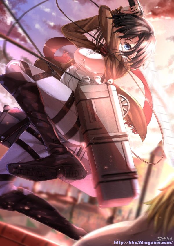 《进击的巨人》三笠海量美图 腹肌女神男人最爱!(图)