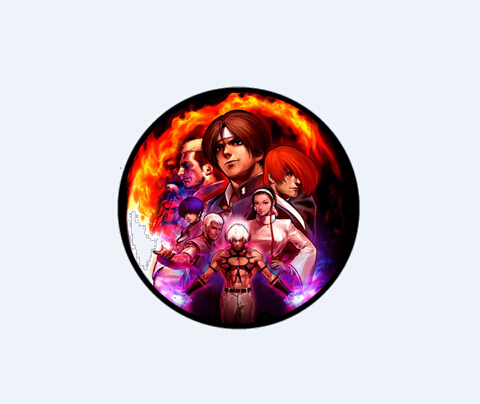 今天闲来无聊做了个拳皇97的圆形图标分享给大家