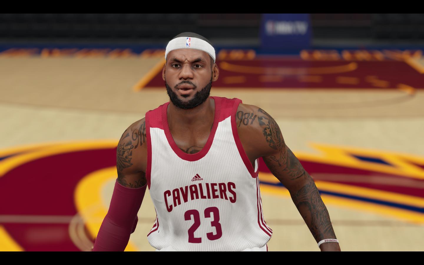 nba2k15小皇帝詹姆斯面补!