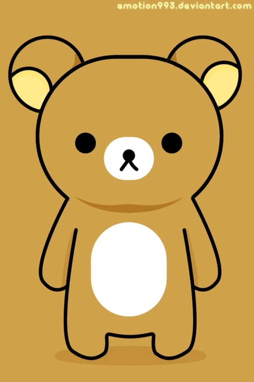 呆熊的简易画法