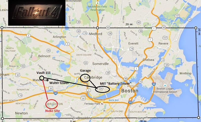 【大侦探解密系列之一】《辐射4》地图究竟有多大?钻石城是什么?