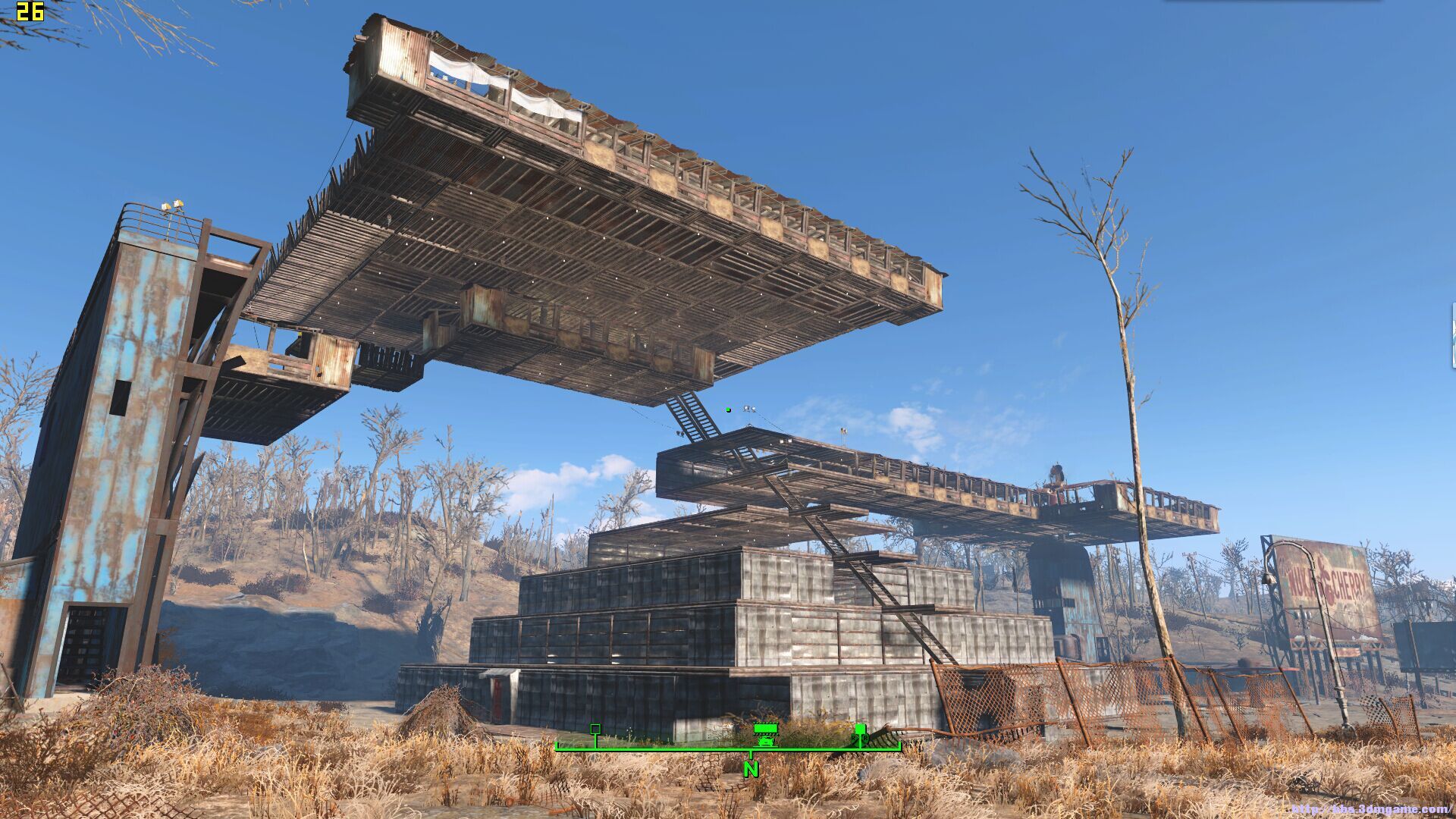 自己玩辐射4盖房子两天的成果,感兴趣的可去下载存档看看,当然下载