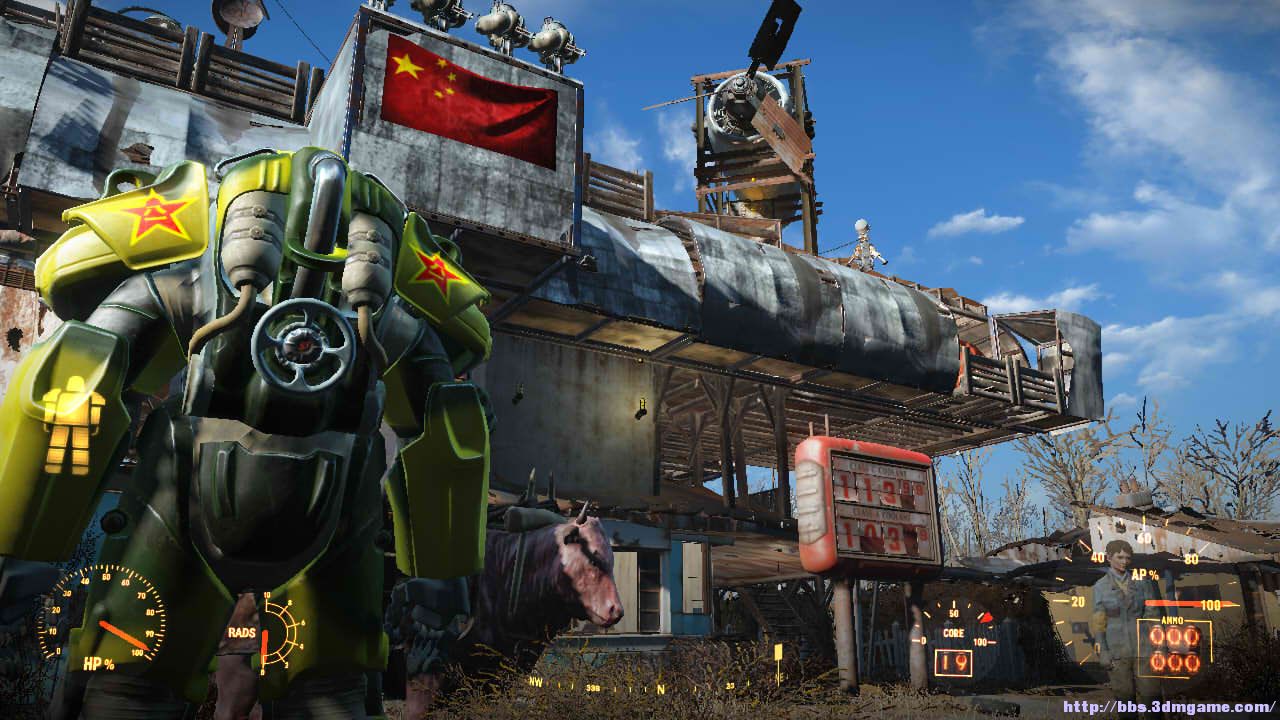 【原创】t60动力盔甲中国缴获版土鳖涂装 - 《辐射4》 - 3dmgame论坛