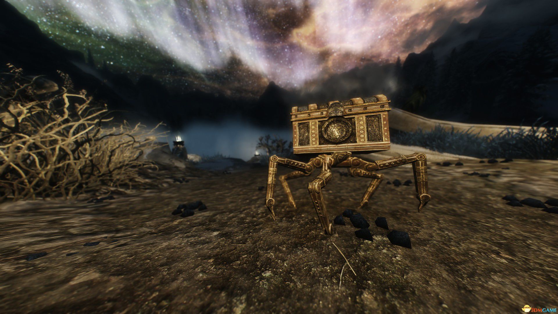 Secret of the scroll. Двемерский паук компаньон. Skyrim Двемерский паук. Скайрим Двемерский сундук. Обсерватория двемеров скайрим.