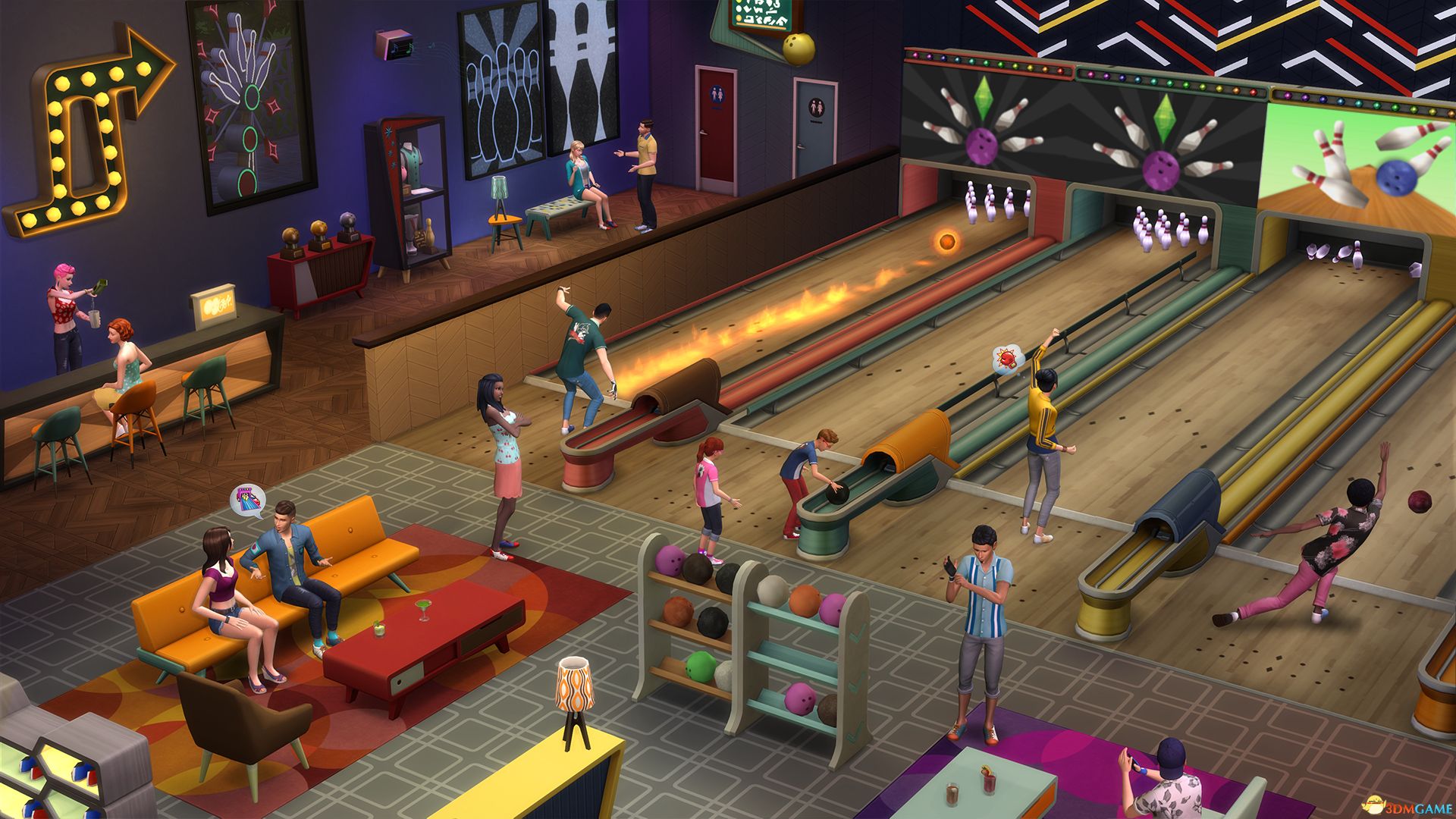 第十部物品包《模拟人生4:保龄球之夜(the sims 4: bowling night