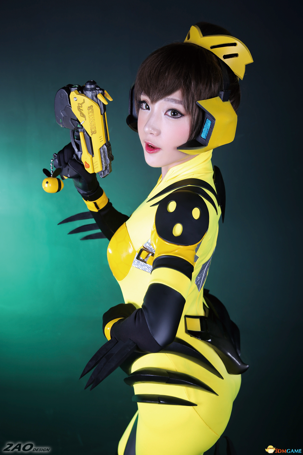 大蜜蜂d.va性感美女紧身衣cosplay