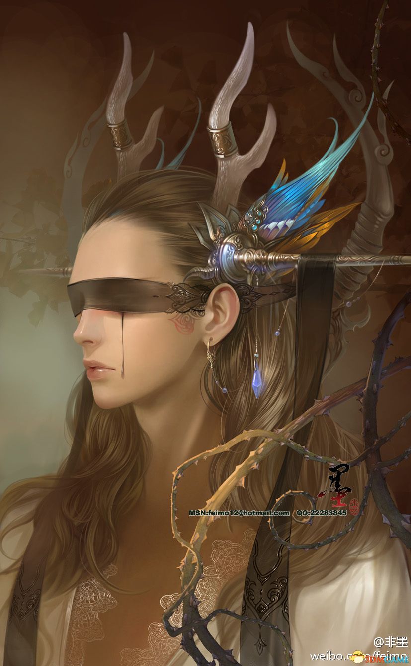 【插画】唯美国风插画 非墨