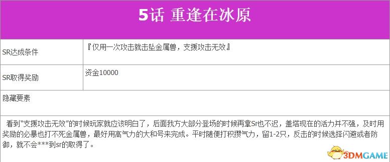 《超级机器人大战V》全SR流程攻略 全隐藏要素及机体推荐