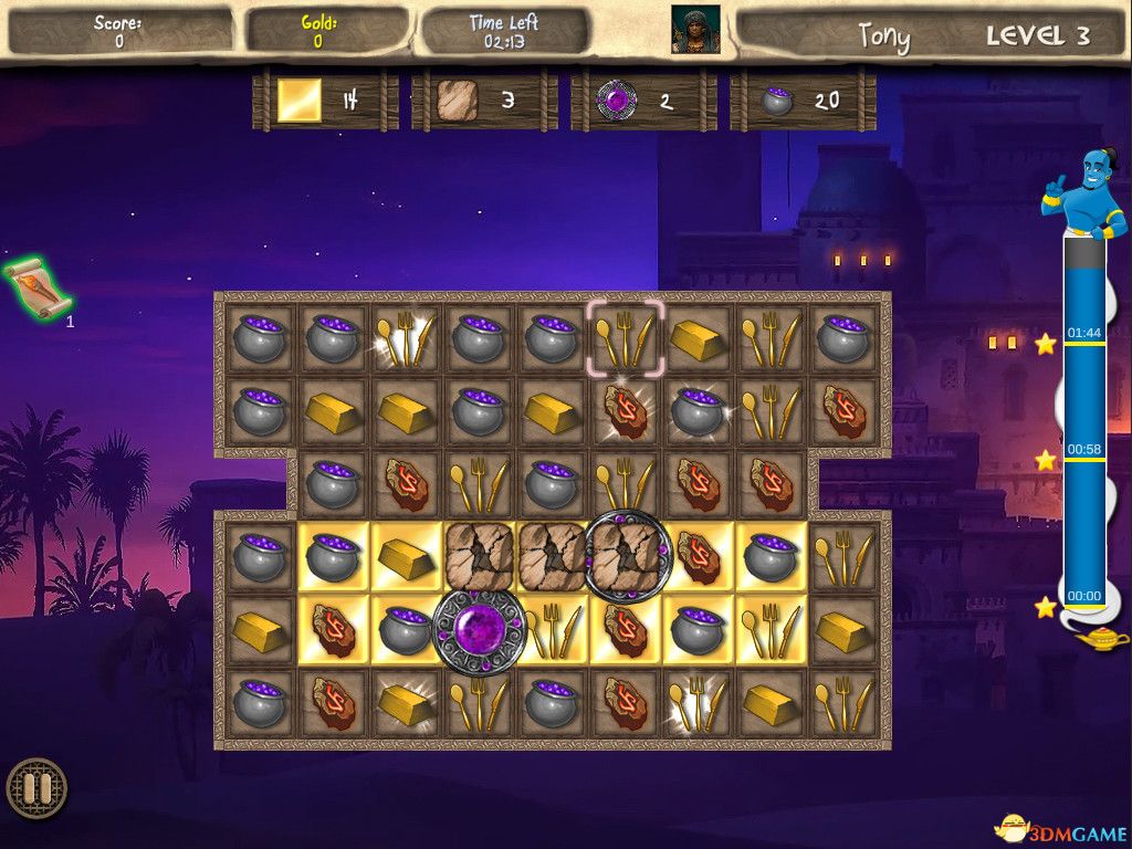 阿拉伯宝藏：午夜比赛（Arabian Treasures: Midnight Match）|解压即玩|