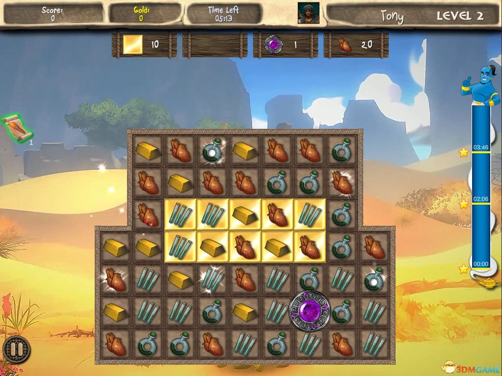 阿拉伯宝藏：午夜比赛（Arabian Treasures: Midnight Match）|解压即玩|