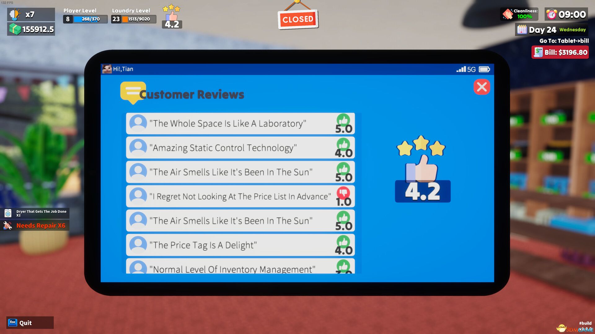 洗衣店模拟器:洗刷刷!(Laundry Supermarket Simulator)|解压即玩|