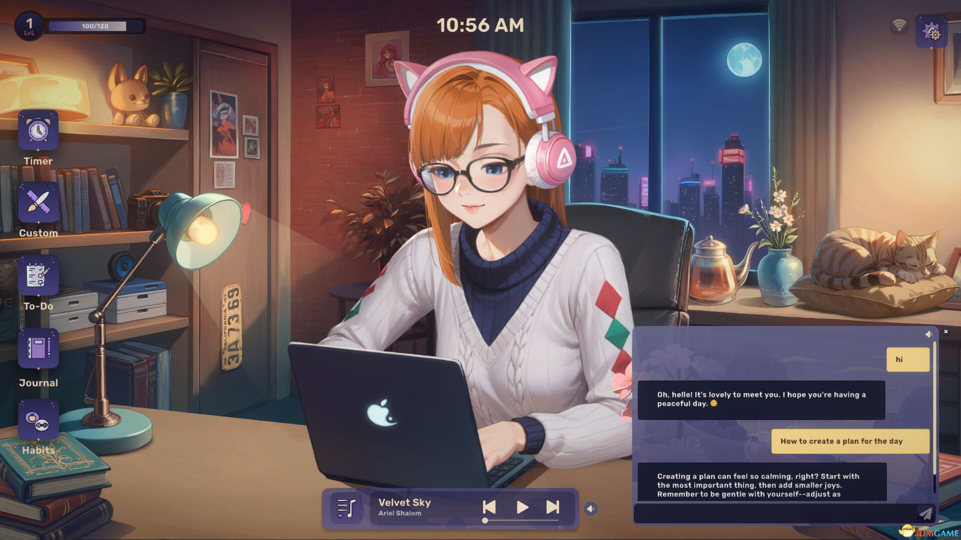 Lo-Fi女孩：AI助手（Lo-Fi Girl: AI Assistant）官方中文 |解压即玩|