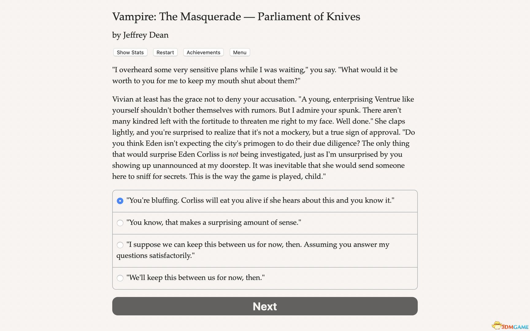 吸血鬼：避世血族 刀锋议会（Vampire: The Masquerade  Parliament Knives）|解压即玩|