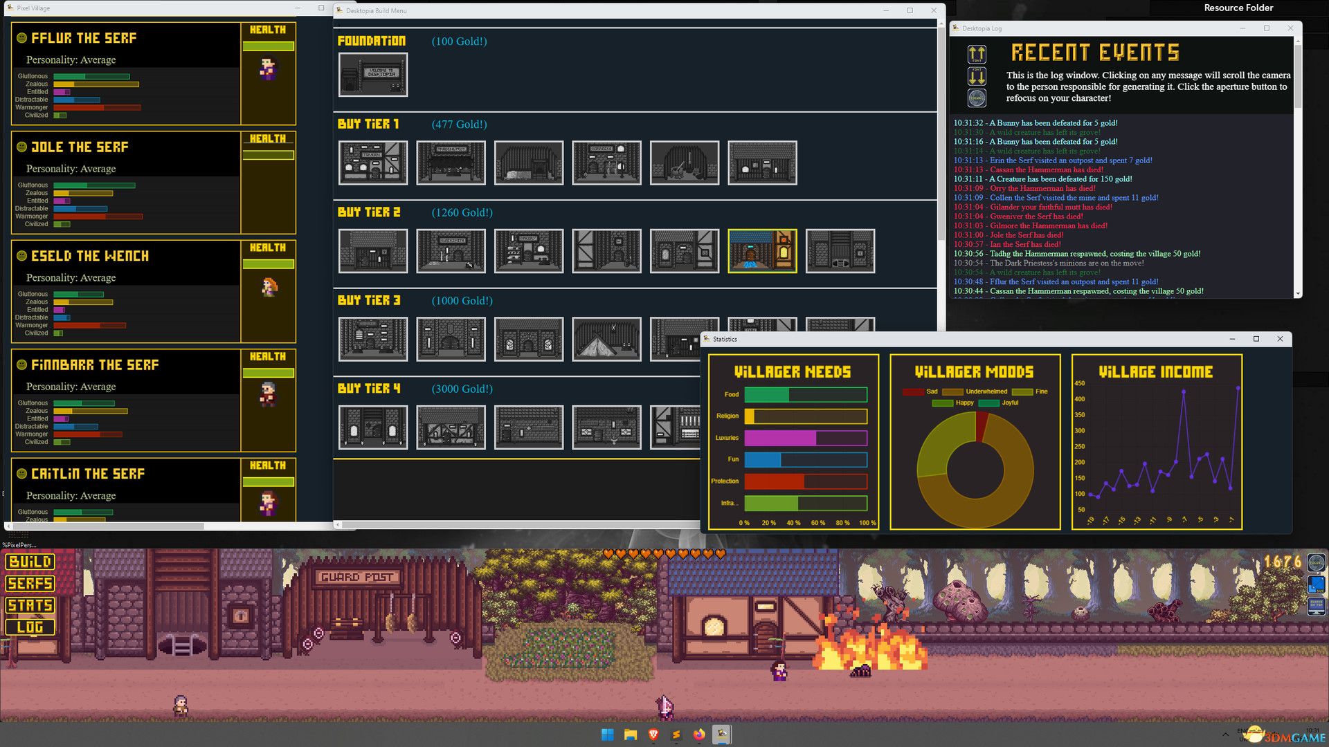 桌面小镇:桌面村庄模拟(Desktopia: A Desktop Village Simulator)|解压即玩|