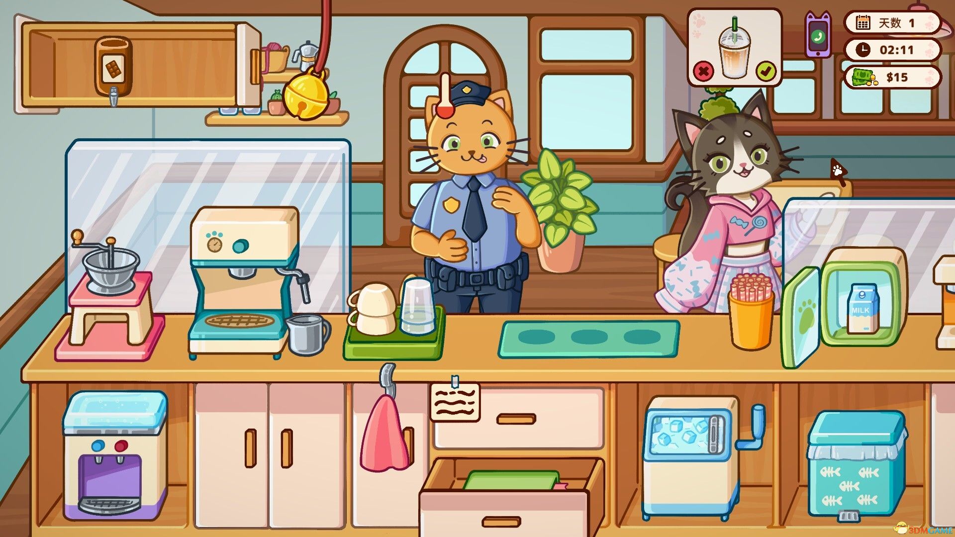 《喵喵甜品屋（Cats & Cups）》官方中文 v1.0.2 P2P硬盘版[CN/TW/EN/JP] 模拟经营-第3张