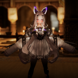 [SE/3BAv2] Gray Raven 'XXI' Outfit Set 战双的衣服