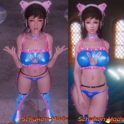 宋哈娜锁孔套装~[Schaken-Mods] D.Va's Keyhole CBBE & UUNP for LE 1.0.0