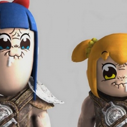 pop子和pipi美的头套和面具~PopTeamEpicHelmet