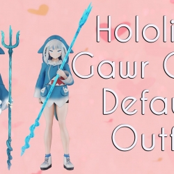 Hololive噶呜古拉套装~[SE] Hololive Gawr Gura Default Outfit CBBE 3BA BHUNP