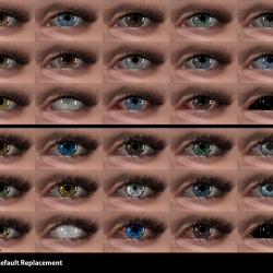 原版眼睛高清替换+更多眼睛~Fia's Eyes - a replacer and addon for humanoid races