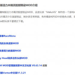 下载了预设mod用不了 求帮助 RT